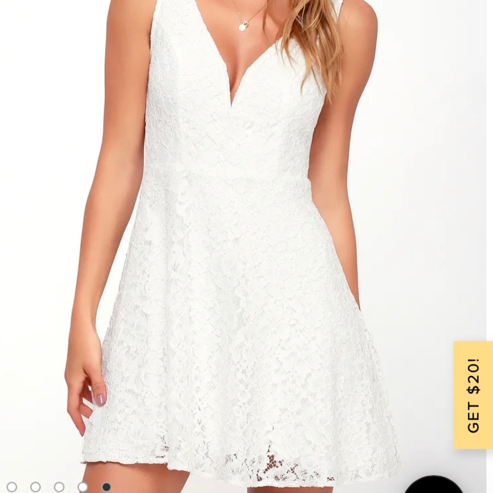 NWT Lulus Declaring My Love what lace skater dress